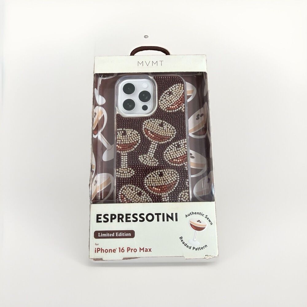 MVMT Espressotini Beaded iPhone 16 Pro Max Case Limited Edition Espresso Martini